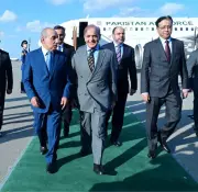 PM Shehbaz Sharif Arrives in Baku for Victory Day Celebrations