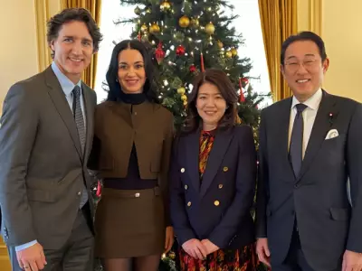 Katy Perry Meets Justin Trudeau and Fumio Kishida in Japan