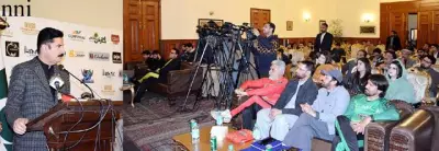 Governor Kundi Unveils Celebrity Cricket League Trophy in Peshawar