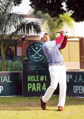 Matloob Ahmed Dominates with 64 to Lead J.A. Zaman Open Golf Championship