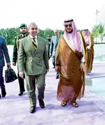 PM Shehbaz Sharif Arrives in Saudi Arabia for Three-Nation Tour