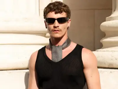 Connor Storrie Makes Bold Statement at YSL Paris Fashion Week Show