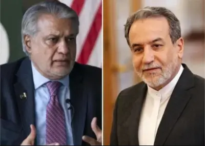 Ishaq Dar, Iranian FM Discuss Regional Stability and Crew Repatriation