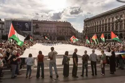 Milan Commemorates Palestinian Children Killed in Gaza with Symbolic Shroud