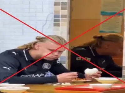 Viral Video of Haaland Startled by Reflection Is AI-Generated, Fact-Check Reveals