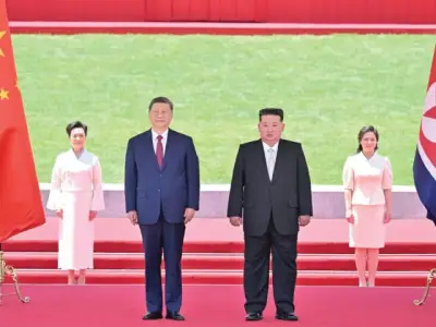 Xi Jinping reaffirms China's unwavering support for North Korea in rare Pyongyang summit
