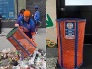 Ex-JPMorgan Executive Fined for Taking NYC Sanitation Bin During Knicks Celebration