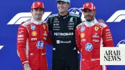 George Russell snatches Austrian GP pole as Antonelli fourth after Verstappen crash