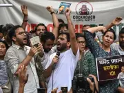 Indian Students Protest Exam Irregularities in Delhi Rally