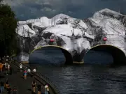 JR's Pont Neuf Installation Opening Delayed Due to Damage