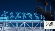Riyadh Art Unveils New Light Sculpture on Pedestrian Bridge