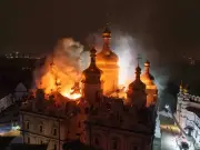 Russian Strike Damages Ancient Kyiv Monastery, 10 Killed