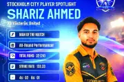 Shariz Ahmad Stars as Stockholm City Beat Vasteras United in T20 Thriller