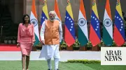 Venezuela's Interim President Gets Red-Carpet Welcome in India