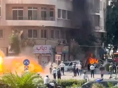 Explosions Near Macron Hotel in Syria, President Unharmed