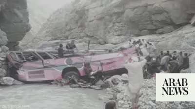 Overcrowded Bus Plunges into Ravine in Southwest Pakistan, Killing 40