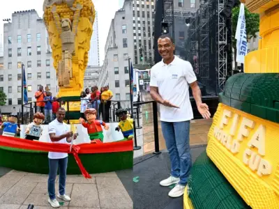 World's Largest LEGO FIFA World Cup Trophy Unveiled in New York City